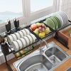 【𝐗Ả 𝐊𝐇𝐎】 Bộ kệ đa năng để trên bồn rửa chén cao cấp bằng inox, sơn tĩnh điện (không phải bằng thép) LAZYDO (LZ-0221) ảnh 3