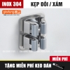 【Inox - Xám】Kẹp Đôi