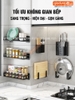 🔴OUTLET | Kệ giá phòng bếp inox dán tường đựng gia vị, chén, đĩa, chai lọ, dao, đũa đa năng không cần khoan tường ảnh 10