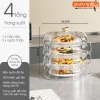 Lồng bàn giữ nhiệt đa năng 360 độ nhựa PET có nhiều tầng giúp chống bụi & côn trùng - bảo quản đồ ăn cho mùa Đông & Tết ảnh 12