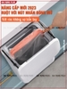 Thùng rác treo tủ bếp 9L, thùng rác nắp lật nắp đậy thông minh đậy kín bằng nhựa PP cao cấp (có ruột & quai xách) Lazydo ảnh 2