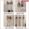 Kẹp giữ chổi, cây lau nhà dán tường 2in1 kèm móc treo bằng inox 304 chống gỉ, siêu chắc và chịu lực ảnh 7