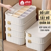 Video 🔴OUTLET | Hộp đựng đồ lót, tất vớ, quần áo đa năng chia nhiều ngăn gọn gàng, có nắp đậy kín - nhựa PP cao cấp & chịu lực