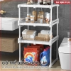 Kệ chia ngăn tủ quần áo, phân chia tủ bếp nhựa PP thiết kế đa năng tiện lợi co giãn, có chân đứng LAZYDO (LZ-0543) ảnh 6
