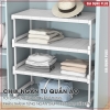 Kệ chia ngăn tủ quần áo, phân chia tủ bếp nhựa PP thiết kế đa năng tiện lợi co giãn, có chân đứng LAZYDO (LZ-0543) ảnh 4