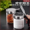 Lọ đựng gia vị thuỷ tinh boroslicate nắp bật bằng Inox 304 cao cấp (+tặng kèm thìa inox 304) PHALEDO ảnh 10