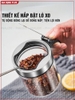 Lọ đựng gia vị thuỷ tinh boroslicate nắp bật bằng Inox 304 cao cấp (+tặng kèm thìa inox 304) PHALEDO ảnh 4