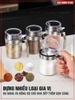 Lọ đựng gia vị thuỷ tinh chịu nhiệt, chịu lực cao cấp - tay cầm và viền inox 304 nắp bật PHALEDO ảnh 6