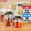 Lọ đựng gia vị thuỷ tinh chịu nhiệt, chịu lực cao cấp - tay cầm và viền inox 304 nắp bật PHALEDO ảnh 10