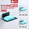 Giá Đựng Xà Bông Inox 304 Dán Tường Không Gỉ Cao Cấp - Không Cần Khoan + Tặng Kèm Keo Dán Miễn Phí LAZYDO (LZ-0717) ảnh 1