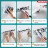 Thanh kẹp cây lau nhà & móc treo dán tường tích hợp 2in1 đa năng, kẹp chổi inox 304 ERMO (LZ0711) ảnh 9