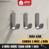 Móc treo tường chịu lực inox 304, móc dán tường siêu dính để treo đồ dùng đa năng (quần áo, tranh...) không cần khoan LZ ảnh 11