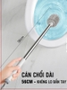 Bàn Chải Vệ Sinh, Cọ Bồn Cầu, Chổi Chà Toilet Không Góc Chết 360 Độ Cao Cấp | Đầu Bản Chải TPR | Tặng Kèm Móc Dán Tường ảnh 2