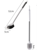 Bàn Chải Vệ Sinh, Cọ Bồn Cầu, Chổi Chà Toilet Không Góc Chết 360 Độ Cao Cấp | Đầu Bản Chải TPR | Tặng Kèm Móc Dán Tường ảnh 9
