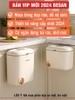 Thùng rác treo tủ bếp 9L, thùng rác nắp lật nắp đậy thông minh đậy kín bằng nhựa PP cao cấp (có ruột & quai xách) Lazydo ảnh 6