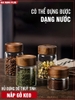 Bình Thuỷ Tinh Có Nắp Vặn Gỗ Keo Cao Cấp, Đựng Thực Phẩm Đa Năng, Thuỷ Tinh Chịu Nhiệt Borosilicate ảnh 2
