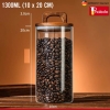 Lọ Thuỷ Tinh Nắp Kín Có Tay Cầm, Lọ Thuỷ Tinh Nắp Gỗ Borosilicate Chịu Nhiệt, Không Chứa Chì Cao Cấp PHALEDO (P-0361) ảnh 12