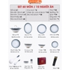 🔴OUTLET | Bộ chén bát sứ Gradient Xám (Grey Gradient) cao cấp nhập khẩu ảnh 4