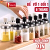 Lọ đựng gia vị thuỷ tinh nhà bếp, thuỷ tinh boro chịu nhiệt và chịu lực, thiết kế muỗng liền nắp thông minh LAZYDO P0322 ảnh 11
