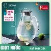 Bình Nước Thuỷ Tinh Chịu Nhiệt 2Lít Dung Tích Lớn, Borosilicate An Toàn Không Chì Cao Cấp PHALEDO ảnh 10