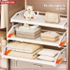 Kệ co giãn chia ngăn tủ dạng ngăn kéo để đồ dùng quần áo đa năng, xếp tầng linh hoạt, tiết kiệm không gian ảnh 2