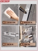 Kệ để đồ nhà tắm ERMO dán tường bằng keo hoặc ốc vít, chất liệu nhôm cao cấp, chống gỉ (ER-0744) ảnh 10