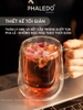 Cốc Thuỷ Tinh Borosilicate 2 Lớp Cách Nhiệt Có Tay Cầm Cao Cấp PHALEDO P-0924 ảnh 8