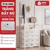 Tủ Đựng Giày Dép Lắp Ghép Có Thanh Móc Treo Đồ Tiện Lợi, Tủ Lắp Ráp Dễ Dàng, Móc Treo Nhôm Không Gỉ ảnh 11