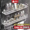 Video Kệ Dán Tường Không Cần Khoan Đục, Kệ Nhà Tắm Trong Suốt Sang Trọng, Nhôm Hàng Không Chống Gỉ Sét