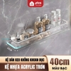 Kệ Dán Tường Không Cần Khoan Đục, Kệ Nhà Tắm Trong Suốt Sang Trọng, Nhôm Hàng Không Chống Gỉ Sét ảnh 12