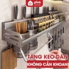 Video Kệ Để Dao, Đũa Nhà Bếp Dán Tường Không Khoan Đục, Giá Để Dao Bằng Nhôm Không Gỉ Sét, Chịu Tải 20Kg