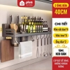 Kệ Để Dao, Đũa Nhà Bếp Dán Tường Không Khoan Đục, Giá Để Dao Bằng Nhôm Không Gỉ Sét, Chịu Tải 20Kg ảnh 12