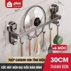 Thanh giá móc treo bếp đa năng dán tường inox 304 - miễn phí keo dán tường siêu chắc chắn, chịu lực ảnh 10