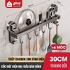 Thanh giá móc treo bếp đa năng dán tường inox 304 - miễn phí keo dán tường siêu chắc chắn, chịu lực ảnh 11