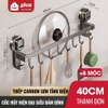 Thanh giá móc treo bếp đa năng dán tường inox 304 - miễn phí keo dán tường siêu chắc chắn, chịu lực ảnh 12