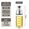 Bình đựng dầu ăn thuỷ tinh borosilicate có vòi & tay cầm inox 304, nắp đậy kín nhựa ABS đựng gia vị đa năng Phaledo - gia dụng plus