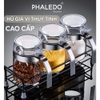Video Hủ gia vị thuỷ tinh borosilicate - nắp đậy nhựa ABS kín 100% giúp chống ẩm & kiến bảo vệ gia vị an toàn Phaledo (P-0324)