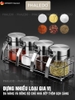 Lọ gia vị thuỷ tinh borosilicate, nắp & tay cầm inox 304 cao cấp đựng gia vị kín 100% chống ẩm, an toàn Phaledo PL-0338 ảnh 7
