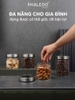 Hũ Thuỷ Tinh Có Nắp Inox, Lọ Thuỷ Tinh Nắp Inox Không Gỉ PHALEDO (P-0377) ảnh 8