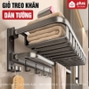 Video Giá Treo Khăn Phòng Tắm Tích Hợp Giỏ Đựng Đồ Nhôm Dính Tường Chắc Chắn Cao Cấp LAZYDO (LZ-0732)