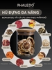 Lọ Thuỷ Tinh Có Nắp Gỗ Tre Borosilicate Chịu Nhiệt, Không Chứa Chì Cao Cấp PHALEDO - Nắp Vuông (PL-0372) ảnh 7