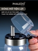 Bình đựng dầu ăn thuỷ tinh borosilicate có vòi & tay cầm inox 304, nắp đậy kín nhựa ABS đựng gia vị đa năng Phaledo - gia dụng plus