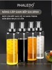 Chai đựng dầu ăn, nước mắm, nước tương thuỷ tinh borosilicate cao cấp, có nắp đậy kín & vòi chống trầy Phaledo ảnh 7
