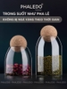 Lọ Thủy Tinh Borosilicate Chịu Nhiệt, Không Chứa Chì, Đa Năng Nắp Gỗ Keo - Nắp Viên Bi (P - 0370) ảnh 6