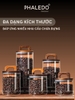 Hũ Thuỷ Tinh Nắp Kín Có Tay Cầm, Lọ Thuỷ Tinh Nắp Gỗ Borosilicate Chịu Nhiệt, Không Chứa Chì Cao Cấp PHALEDO (P-0361) ảnh 9