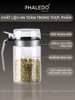 Hủ gia vị thuỷ tinh borosilicate - nắp đậy nhựa ABS kín 100% giúp chống ẩm & kiến bảo vệ gia vị an toàn Phaledo (P-0324) ảnh 6