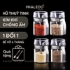Hủ gia vị thuỷ tinh borosilicate - nắp đậy nhựa ABS kín 100% giúp chống ẩm & kiến bảo vệ gia vị an toàn Phaledo (P-0324) ảnh 10