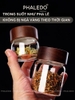 Hũ Thuỷ Tinh Có Nắp Xoắn Gỗ Keo Đựng Đồ Đa Năng Như Trà, Cafe, Đồ Ăn... Cho Gia Đình Decor Sang Trọng PHALEDO (P-0362) ảnh 5