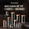 Video Hũ Thuỷ Tinh Có Nắp Xoắn Gỗ Keo Đựng Đồ Đa Năng Như Trà, Cafe, Đồ Ăn... Cho Gia Đình Decor Sang Trọng PHALEDO (P-0362)