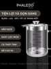 Ca Lọc Dầu Ăn Thuỷ Tinh Borosilicate, Bình Lọc Dầu Ăn Nắp Inox 304 Cao Cấp Dung Tích Lớn (800ML, 1000ML, 1300ML) PHALEDO ảnh 5